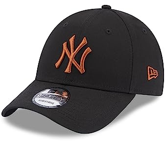 New Era New York Yankees MLB League Essential Black Brown 9Forty Adjustable Cap - One-Size