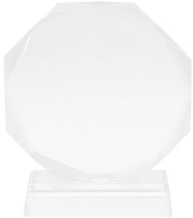 BESPORTBLE Trophée vierge en cristal transparent - Trophée de récompense - Trophée de football pour enfants - Trophée amusant - En verre de cristal délicat - Médaille pour enfant