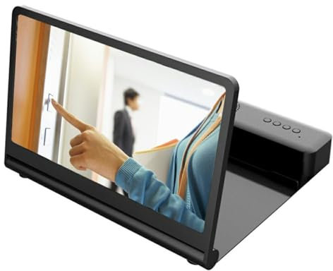 Stock Leider-Lente di ingrandimento dello schermo, Amplificatore Di Schermo Mobile con Altoparlanti Bluetooth Display Amplificatore Del Telefono Adatto per la visione di Film E Video Su Uno Smartphone