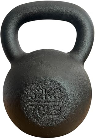 Chase Fitness 32KG Cast Iron Kettlebell for Strength and Cardio Home Gym Training 4kg - 40kg