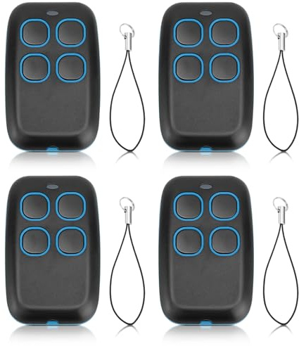 WODHMIEY Wireless Copy Remote Controller, 4 Button Wireless Remote Control Opener, 250-913MHz Full Band, Supports Wide Range of Rolling Codes Encrypted Copying, Multiple Colors (Blue)