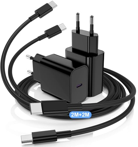 DGVERS 2Pack 45W Cargador para Samsung Carga Rapida,Tipo C Cargador con 2M Cable para Samsung Galaxy S26 S25 S24 S23 S22 S21 S20 (Ultra, Plus, fe), Note 20/10 A73 A53, Cargado USB C Rapido Enchufe