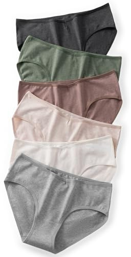 ZPKYDC Cotton Underwear for Women Stretch Bikini Hipster Panties Breathable Low Rise V-Wasited Moisture Wicking Briefs 6 Pack (US, Alpha, Medium, Regular, Regular, A-6 Pack 6 Colors)