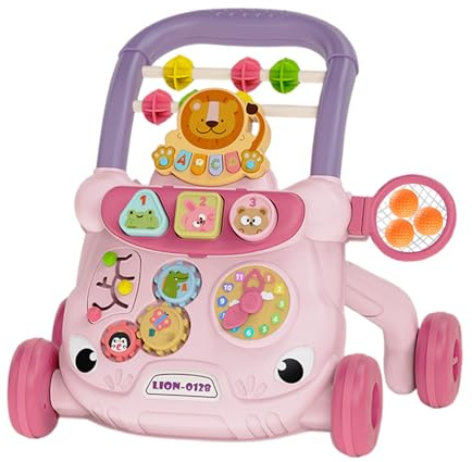 Andador Para Bebés: Andador Multifuncional Para Actividades Infantiles, Entrenador De Pie Ajustable | Soporte De Asiento Suave Con Función De Rueda Rodante, Producto De Ayuda Para Aprender A Caminar P