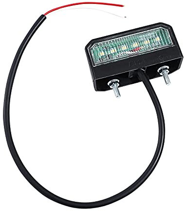 Eacalyc 1 * Luce Targa a LED, Lampada Targa Posteriore per Auto LED Luce Targa Rimorchio 12~24V Impermeabile per Auto, Rimorchi, Veicoli o Camion