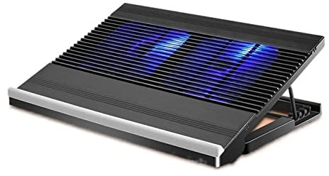 Base Refrigeradora Portatil Almohadillas De Refrigeración Para Portátiles Soporte Para Refrigerador Para Portátiles De 12-17 Pulgadas Refrigerador Para Portátiles Con 2 Puertos USB Ventilador Para Por