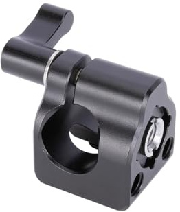 NICEYRIG Tige de Fixation pour Caméra 15 mm avec Trou de Localisation 3/8''-16 pour Arri, Système de Support de Tiges 15 mm, EVF et Microphone