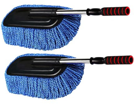 BELLIFFY 2stücke Auto-reinigungsbürste Weich Mit Einziehfunktion Und Verstellbarer Bürste Für Fahrzeugwaschbürste Und Allgemeine Reinigungszwecke