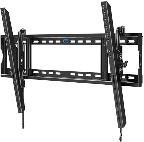 HOME VISION Heavy Duty Tilt TV Wall Mount Bracket for 55-130 Inch Extra Large Flat/Curved Screens, 100KG/220LBS Capacity, Max VESA 900x600mm, Stud Spacing 12-32, Low Profile Tilting, HV9901
