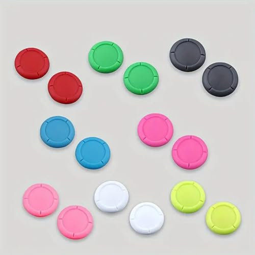 Joystick Switch, Negras, Juego de 6 - Mejore su Experiencia de Juego sustituyendo la Funda de Agarre de su Joystick Moldeado por inyección por una Funda Protectora de Silicona.