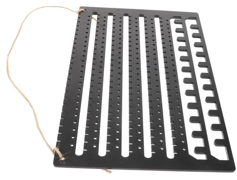 AKOOSY Organisateur Mural Bijoux En Bois Multifonction Grosse Capacité Bois Naturel Porte-boucles D'oreilles Clous Et Pendants Rangement Suspendu Pour Maison Et Boutique