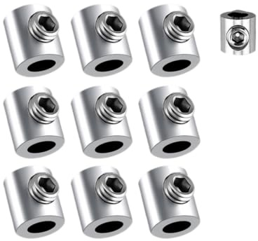 10-100 St 0,8-2 Mm Ståltrådsklämma Rostfri Kabel Koppar Metall Hängklämma Justerbara Skruvar Fast | L-100PCS