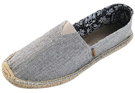 Alexis Leroy Pureness, Espadrillas Classiche di Tela e Chambray Donna Grigio 37 EU