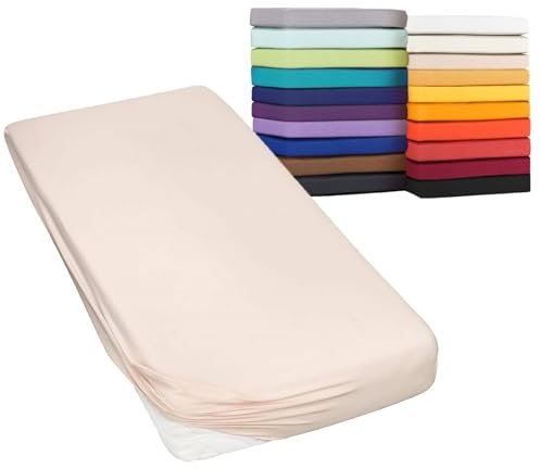 Moon-Classic Spannbettlaken Boxspringbett Wasserbett Spannbetttuch Matratzen 160g/²m 180x200-200x220 leinen