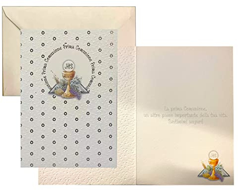 Iceland - Tarjeta de felicitación de comunión 16,5 x 12 cm (Comunión 01)