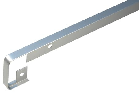 IHC 38mm Abschlussleiste Winkelleisten Arbeitsplate verbindungleiste 600mm Farbe: Aluminium