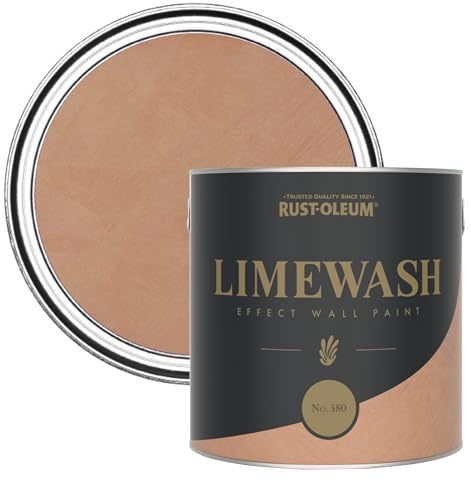 Rust-Oleum Orange Limewash Effect Wall Paint - No.380 2.5L