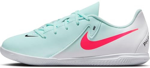 Nike Soccer Shoe Nike Jr. Phantom Gx 2 Club Botas De Fútbol IC - Niño/A Y Niño/A Pequeño/A, Mint/Atomic Red-Off Noir, FJ2606-300, 37.5 EU (5Y US)
