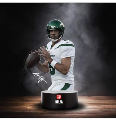 Great Branding New York Jets NFLPA LED Lampe Licht Logo ** Rodgers **, Wechselmodus mit 2 unterschiedlichen Farben