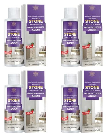 SANRLO 4Pcs Brightening Wood Floor Polisher And Tile Cleaner 100ml Deeply Cleans Agent Solution