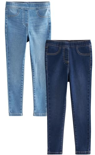 NEXT Ragazza Confezione da 2 Jeggings con Elastico in Vita Blu 3 Anni