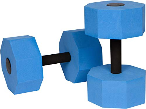 Trademark Innovations Aquatic Exercise Dumbells - Set of 2 Foam - for Water Aerobics (Octagon)