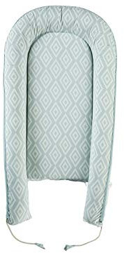 Bio Babynest Nestchen 100% Bio-Baumwolle (kbA), Kapok und Naturkautschuk, Maße 105 x 55 cm, Mint