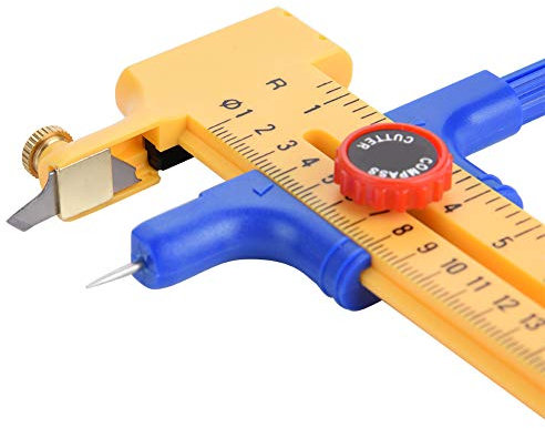 Kompass-Kreisschneider, verstellbarer Kompass-Kreisschneider Papierschneider zum Schneiden von großen Kreisen zum Schneiden von Papier