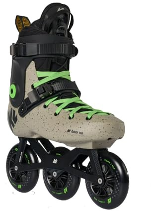 K2 Skate Grid 110 Hardboot Inline Skates, Khaki/Green, Size 11