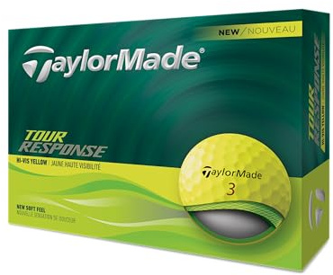 TaylorMade 2025 Golf Tour Response Yellow Golf Balls