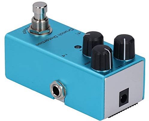 Dilwe Mini True Bypass E -Gitarren -Effekt Pedal Crunch Verzerrung für Rockmusiker Aluminiumlegierung