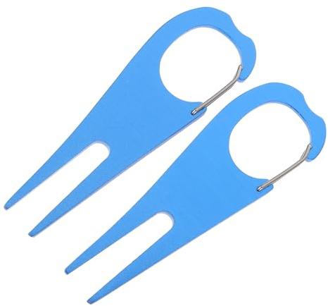 MAGICLULU 2 Piezas Herramientas de Golf Divot para Reparación de Césped con Marcador y Tenedor para Campo Accesorio Portátil para Golfistas Color Aleatorio Color Aleatorio