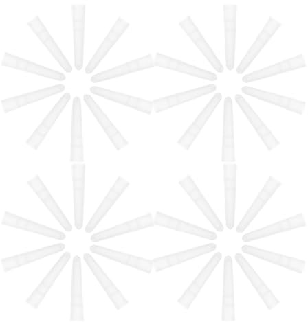 Toddmomy Capuchons de Protection Transparents Antidérapants pour Embouts de Pinces à Épiler, 100 Pièces, Manchons en Plastique Réutilisables pour Greffe de Cils et Protection des Doigts,