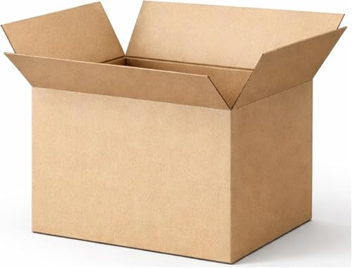 Double Wall Cardboard Boxes 18x12x12 inches (45x30x30 cm) | Strong Packing Boxes for Moving, Shipping & Storage | Durable Postal Boxes | Easy Fold Mailing Cartons | Multiple Pack Quantities (1)