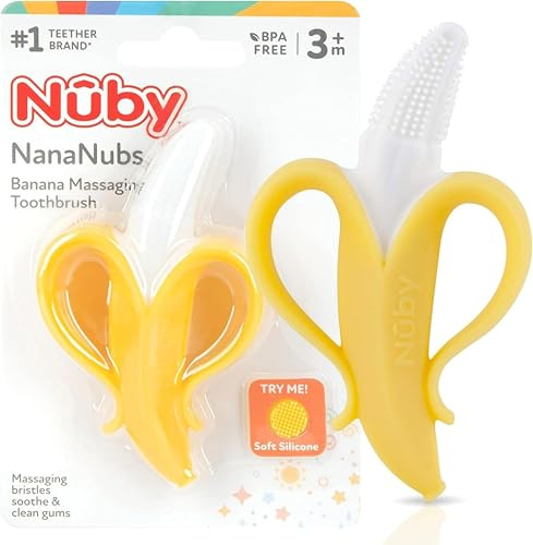 Baby Feeding - Nuby - 360 Nana Nubs Massager Yellow 782