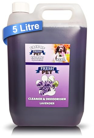 FRESH PET Pet Disinfectant Deodoriser Cleaner Kennels Artificial Grass 5L (Lavender)