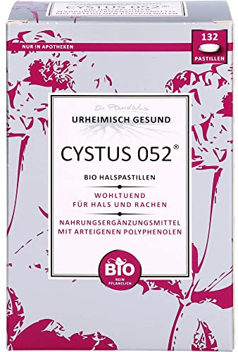 CYSTUS 052 Bio Halspastillen wohltuend für Hals und Rachen, 132 pc Pastilles