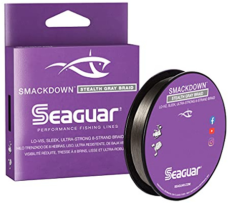 Seaguar Smackdown Low Visibility Fishing Line 40lbs, 150yds Break Strength/Length, Stealth Gray - 40SDSG150