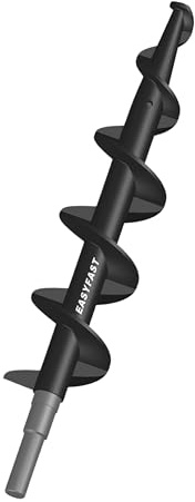 EASYFAST VIS SANS FIN, Composite Surmoulé Sur Axe Métallique, Tête Bouton Plate, Partiellement Filetée, Accessoire pour Applicateur Rapide de Joint Mortier, Outil Maçonnerie et Briques