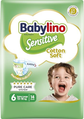 Babylino Sensitive Windeln Größe 6, extra groß (13-18 kg), 14 Einheiten