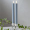 LED Stabkerze Flamme Stripe 2er-Set aus Wachs