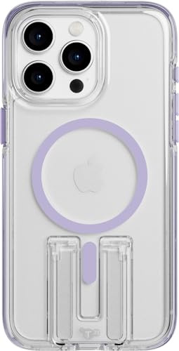tech21 Evo Crystal Kick case for iPhone 15 Pro Max - Compatible with MagSafe - Impact Protection Case - Lilac