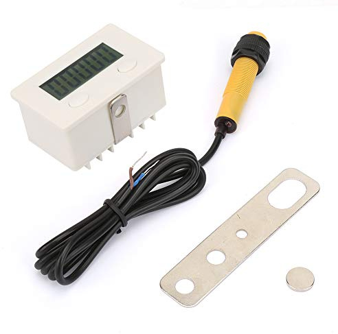 DEWIN Digital räknare, 5-siffrig 0-9999 siffrig LCD digital elektronisk räknare stans magnetisk induktionsbänk närhetsbrytare