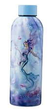 HOX Pillarbox Studios Trinkflasche aus Edelstahl, 700 ml, Meerjungfrau, Blau