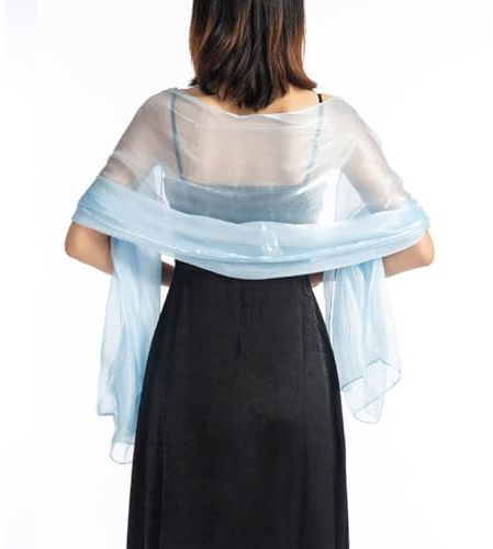 JAWSEU Dam satin sjal stal satin halsduk wrap scarf kalk dam elegant chiffong stoles scarf mjuka sjalar dam halsdukar för aftonklänning bröllop bröllop ceremoni