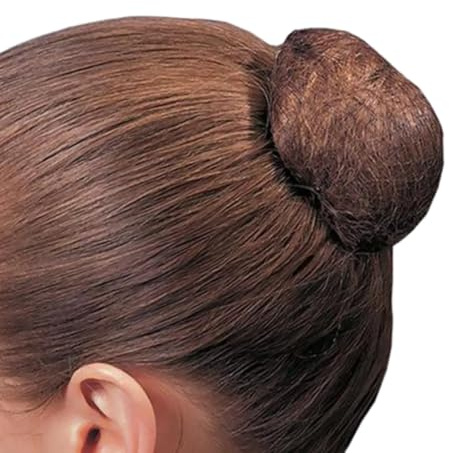 Etoile Confezione da 3 Pezzi Retina per Chignon per Techdance TH-046 Sport Danza Classica Accessori Capelli Punte Retine Ballo Allenamento Relax Scuola Balletto (Castano, Unica)