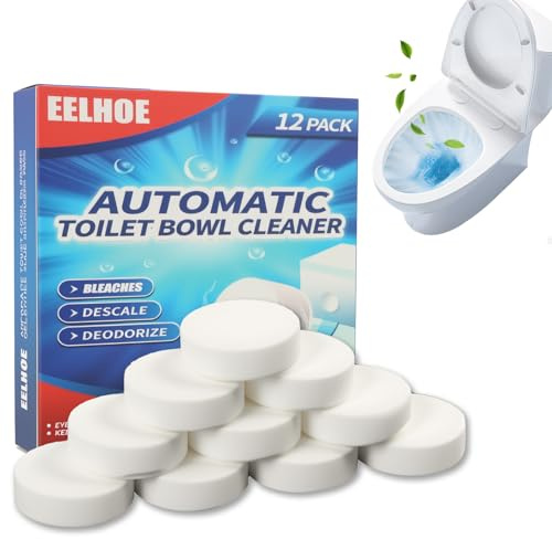 24 Pastiglie Detergenti per WC - Extra Forte contro Calcare e Depositi di Urina, Pastiglie per la Pulizia di Cassetta e WC, con Profumo Fresco e Schiuma Automatica