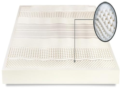 Matelas en Latex 100% Naturel Respirant Bio Et Confortable, Durable Et Pas Facile À Effondrer, Haut Matelas, Matelas en Latex Naturel,2in,160x200cm(63x79in)