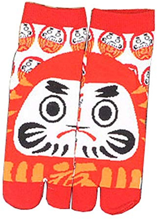 Fancy Pumpkin Style japonais Kimono Sandal Split Toe Tabi Ninja Geta Chaussettes Chaussettes Geisha pour Hommes, E-16