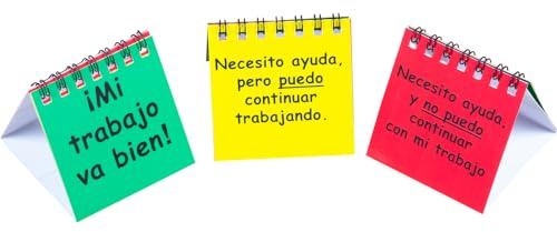 Really Good Stuff Spanish I Need Help! Mini Flip Chart Set (?Necesito ayuda! Mini Rotafolios)